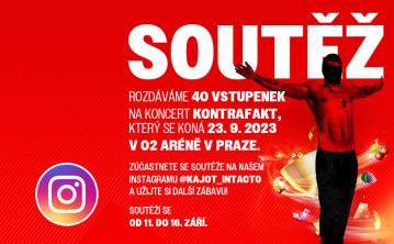 SOUTĚŽ: 40 VSTUPENEK NA KONCERT KONTRAFAKT
